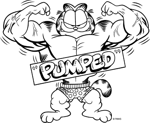 I'm Mr Pumped Garfield